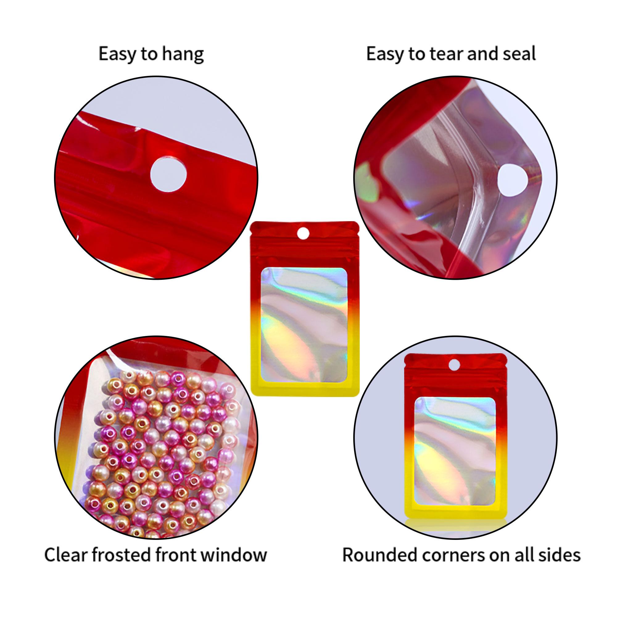 MX-109 100Pcs Resealable Holographic Bags 14x20cm 14C Ziplock Packing Pouch Bags with Clear Matte Window Pink
MX-109 100Pcs Resealable Holographic Bags 14x20cm 14C Ziplock Packing Pouch Bags with Clear Matte Window Pink