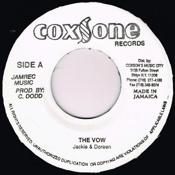 7-дюймовая пластинка JACKIE & DOREEN / THE WAILERS - The Vow / I Made A Mistake NONE Coxsone Records US Регги, Ска и Даб Б/У
7-дюймовая пластинка JACKIE & DOREEN / THE WAILERS - The Vow / I Made A Mistake NONE Coxsone Records US Регги, Ска и Даб Б/У