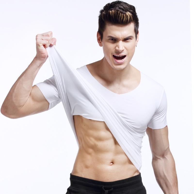 Мужская облегающая однотонная футболка с V-образным вырезом и коротким рукавом, летняя XXXL белый
Мужская облегающая однотонная футболка с V-образным вырезом и коротким рукавом, летняя XXXL белый