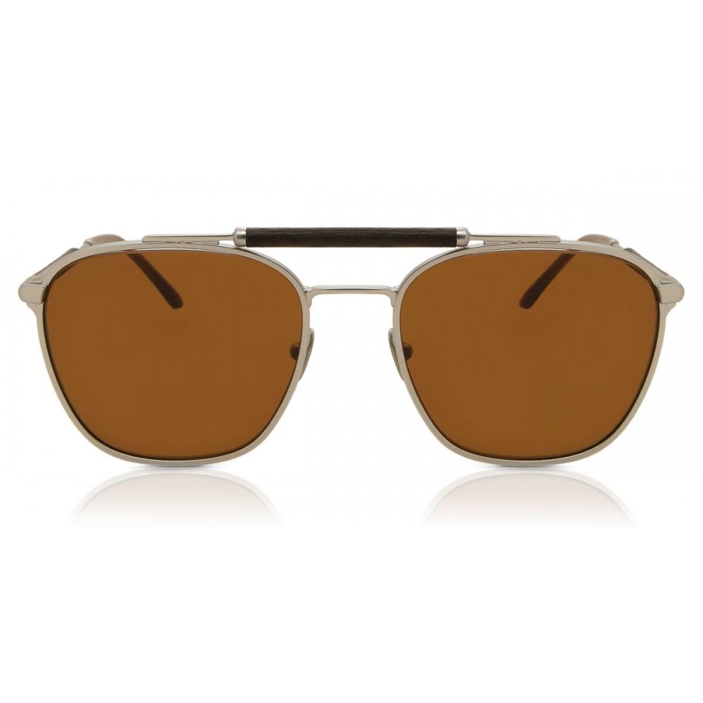 Giorgio Armani Ar6149 304573 Men Sunglasses Matte Silver/Brown/55
Giorgio Armani Ar6149 304573 Men Sunglasses Matte Silver/Brown/55