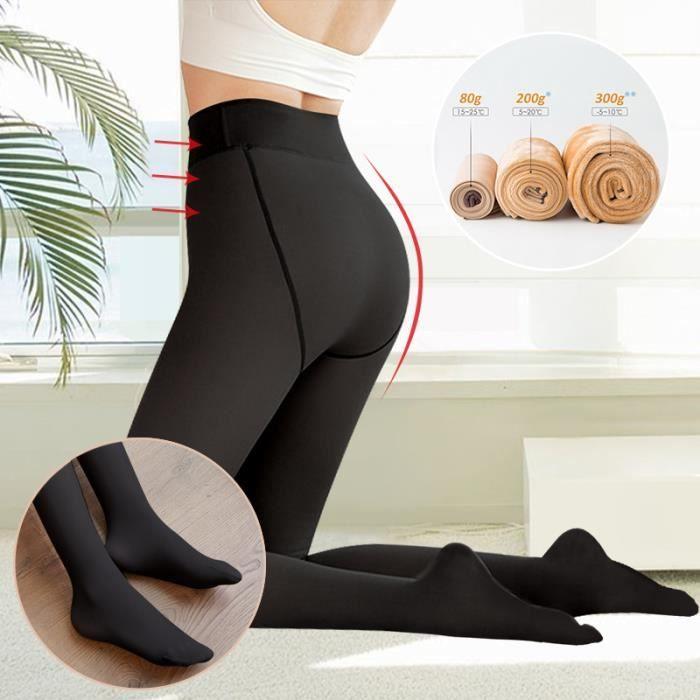 Noir pur- 80g sans velours Collants thermiques pour femmes, bas épais, faux, translucides, doublés de molleto
Noir pur- 80g sans velours Collants thermiques pour femmes, bas épais, faux, translucides, doublés de molleto