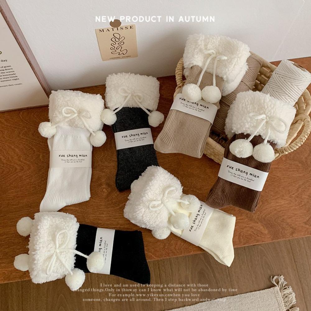 Cotton Snow Boot Socks Sweet Female Hosiery New Bow Middle Tube Socks Winter Christmas Gifts чорний
Cotton Snow Boot Socks Sweet Female Hosiery New Bow Middle Tube Socks Winter Christmas Gifts чорний