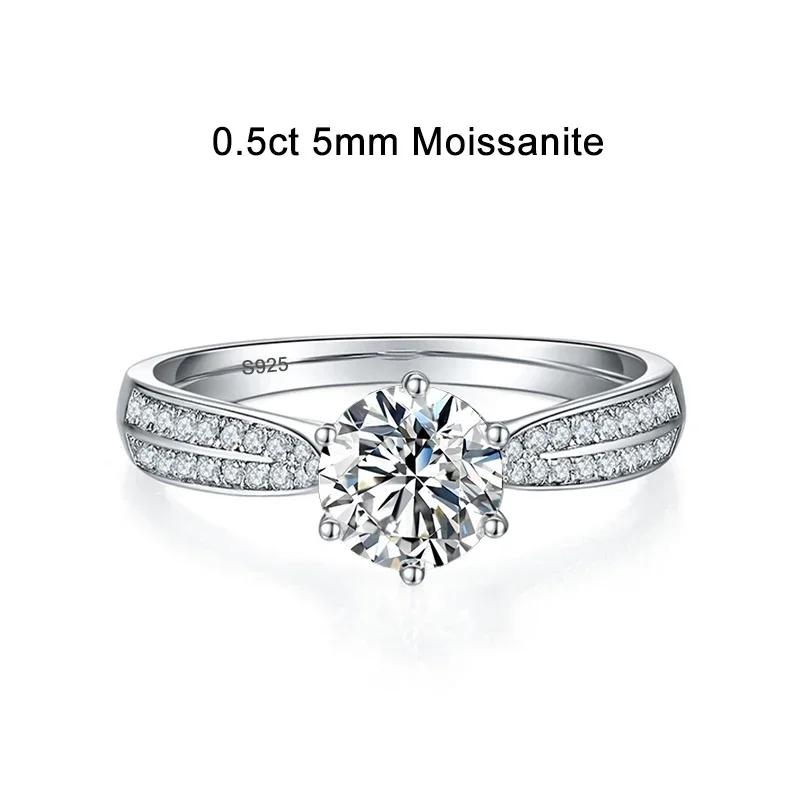 NeeTim 0.5ct 1ct Moissanite Engagement Ring Women Proposal Rings S925 Silver with White Gold Plated Wedding Band 4&US Size
NeeTim 0.5ct 1ct Moissanite Engagement Ring Women Proposal Rings S925 Silver with White Gold Plated Wedding Band 4&US Size