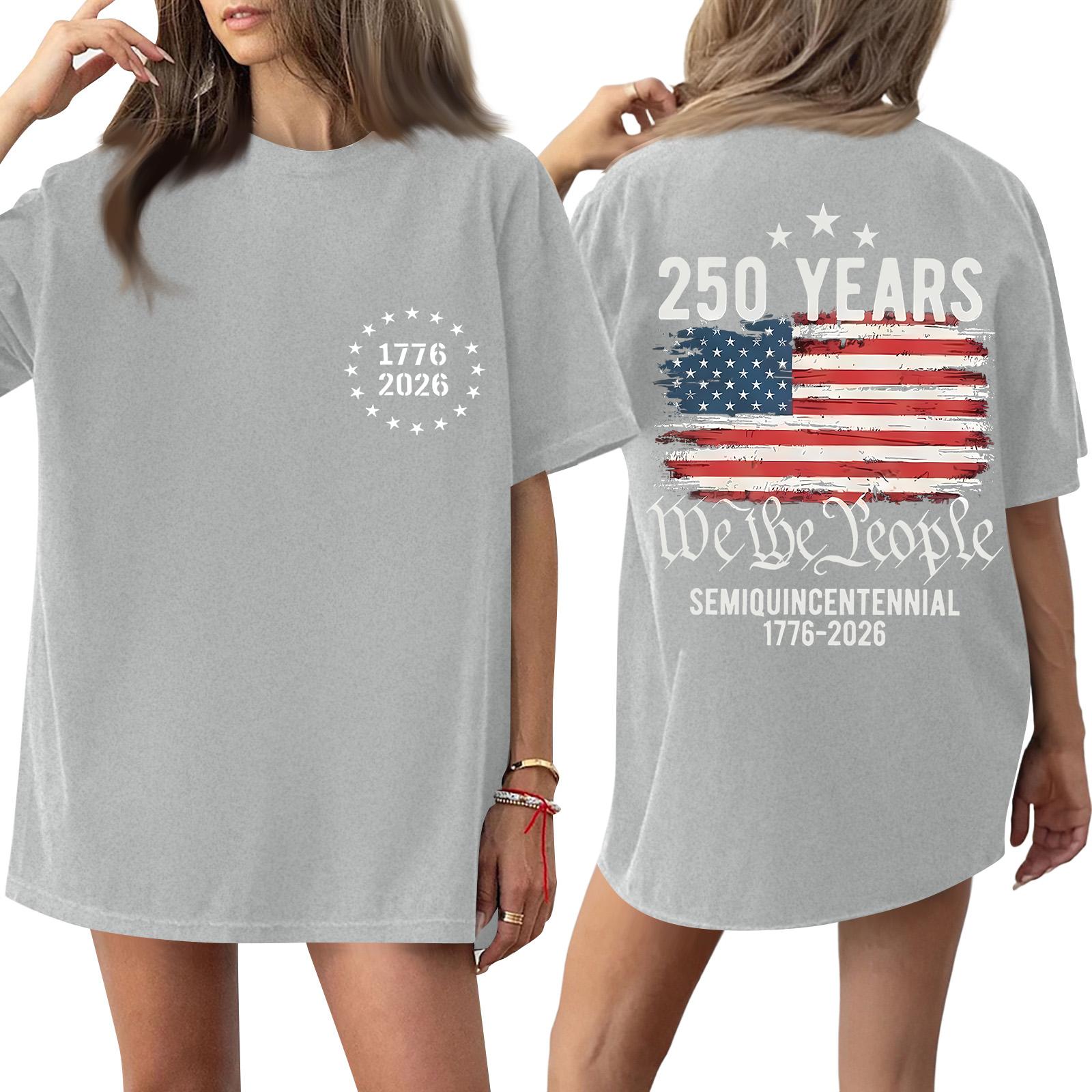 Women s Fashionable Casual Short-Sleeve Round Neck Printed T-Shirt For The 250th Anniversary Of The Founding Of The United States XXXXXL
Women s Fashionable Casual Short-Sleeve Round Neck Printed T-Shirt For The 250th Anniversary Of The Founding Of The United States XXXXXL