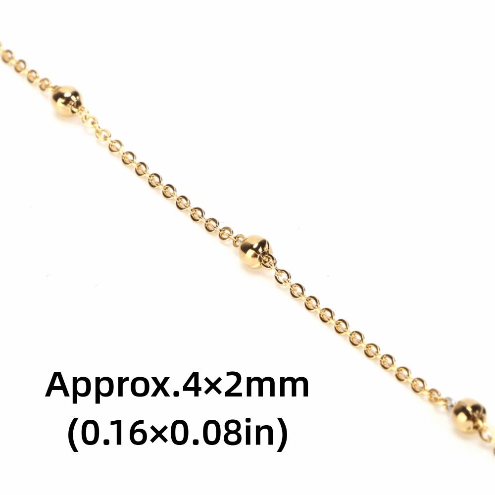 Gold DIY Metal Bead Chain Stainless Steel Stainless Golden Chain Spool Bracelet Making
Gold DIY Metal Bead Chain Stainless Steel Stainless Golden Chain Spool Bracelet Making