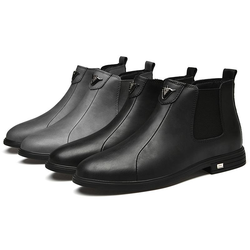 Men s round head cowhide casual shoes side zipper warm low heel knight boots fashion trend medium tube men s leather boots 45
Men s round head cowhide casual shoes side zipper warm low heel knight boots fashion trend medium tube men s leather boots 45