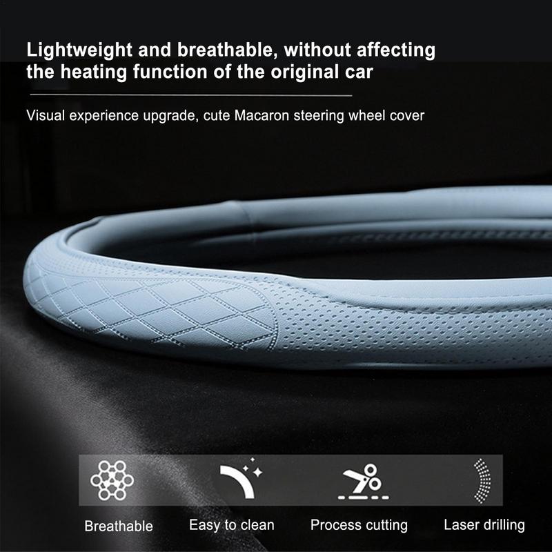 Car Steering Wheel Cover Wrap NonSlip Fit Comfortable Leather Steering Wheel Protector Car Interior Decoration
Car Steering Wheel Cover Wrap NonSlip Fit Comfortable Leather Steering Wheel Protector Car Interior Decoration