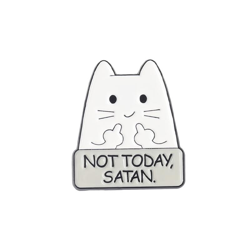 I M FINE Enamel Pins Custom COOL KIDS NEVER DIE NOT TODAY SATAN Cat Brooch Lapel Badge Fun Cartoon Jewelry Gift for Kid Friend
I M FINE Enamel Pins Custom COOL KIDS NEVER DIE NOT TODAY SATAN Cat Brooch Lapel Badge Fun Cartoon Jewelry Gift for Kid Friend