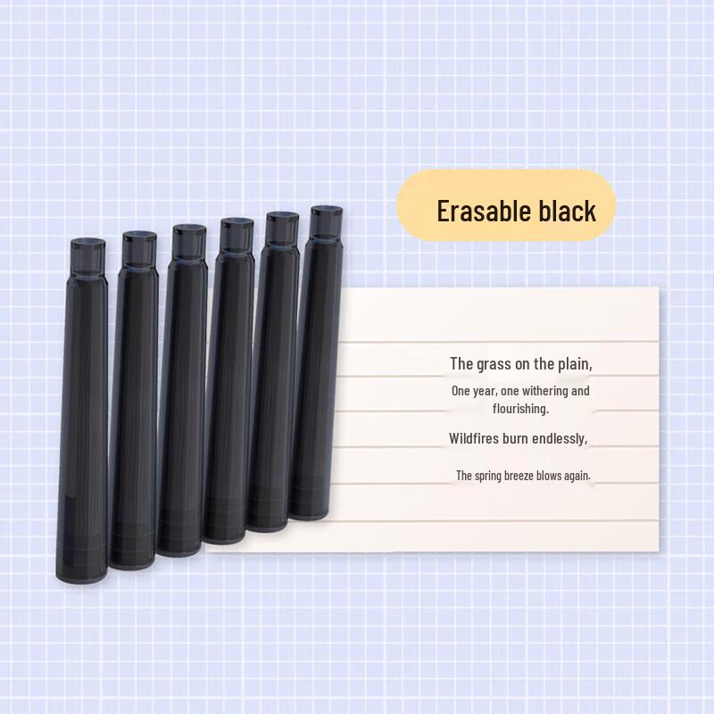 You Shang Fountain Pen with Blue Thermo-Erasable Ink, 3.4mm Nib, 6-Pack X600, Replaceable Non-Carbon Cartridges.
You Shang Fountain Pen with Blue Thermo-Erasable Ink, 3.4mm Nib, 6-Pack X600, Replaceable Non-Carbon Cartridges.