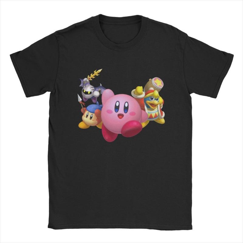 Kirbys Retro Japanese T-Shirts Men Women Nostalgia Childhood ACT Game Awesome Pure Cotton Tees Round Neck T Shirt Clothes 150
Kirbys Retro Japanese T-Shirts Men Women Nostalgia Childhood ACT Game Awesome Pure Cotton Tees Round Neck T Shirt Clothes 150