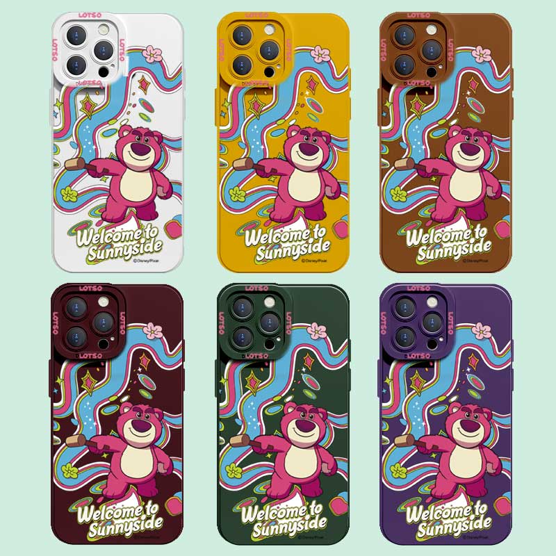 Чехол для телефона с милым мультяшным клубничным медведем Disney, жидкий силиконовый чехол с квадратным краем и полным покрытием, защитный чехол для камеры для iPhone
Чехол для телефона с милым мультяшным клубничным медведем Disney, жидкий силиконовый чехол с квадратным краем и полным покрытием, защитный чехол для камеры для iPhone