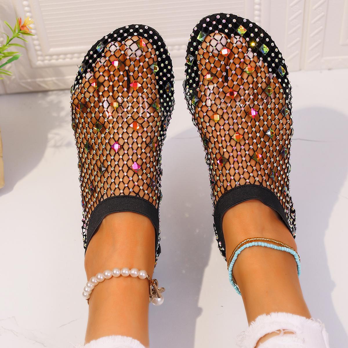 Large size 24 new flat bottom color diamond elastic sandals women s sexy fishing net socks one foot cool boots 43
Large size 24 new flat bottom color diamond elastic sandals women s sexy fishing net socks one foot cool boots 43