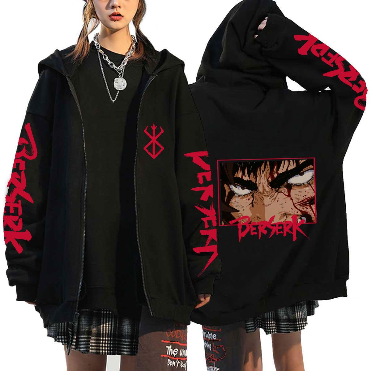 Berserk Anime Men s Fleece-Lined Zip-Up Hoodie Jacket XXXL
Berserk Anime Men s Fleece-Lined Zip-Up Hoodie Jacket XXXL