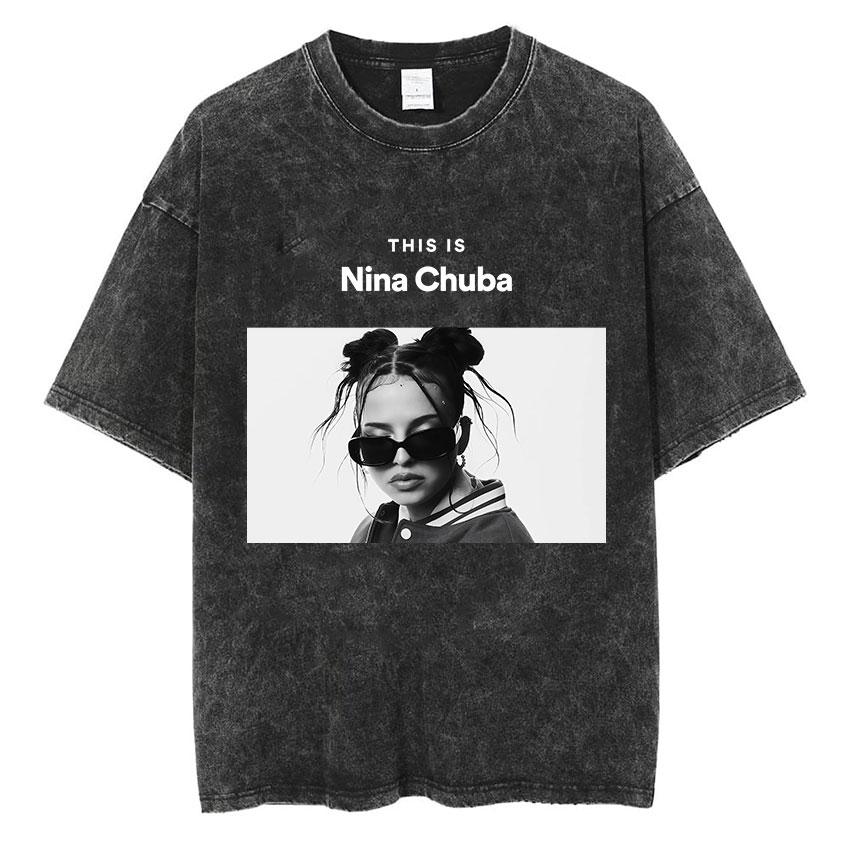 Singer Nina Chuba Tour Album Vintage T Shirt Men Women Gothic Washed Short Sleeve Tshirts Fashion High Quality Cotton Tees S
Singer Nina Chuba Tour Album Vintage T Shirt Men Women Gothic Washed Short Sleeve Tshirts Fashion High Quality Cotton Tees S