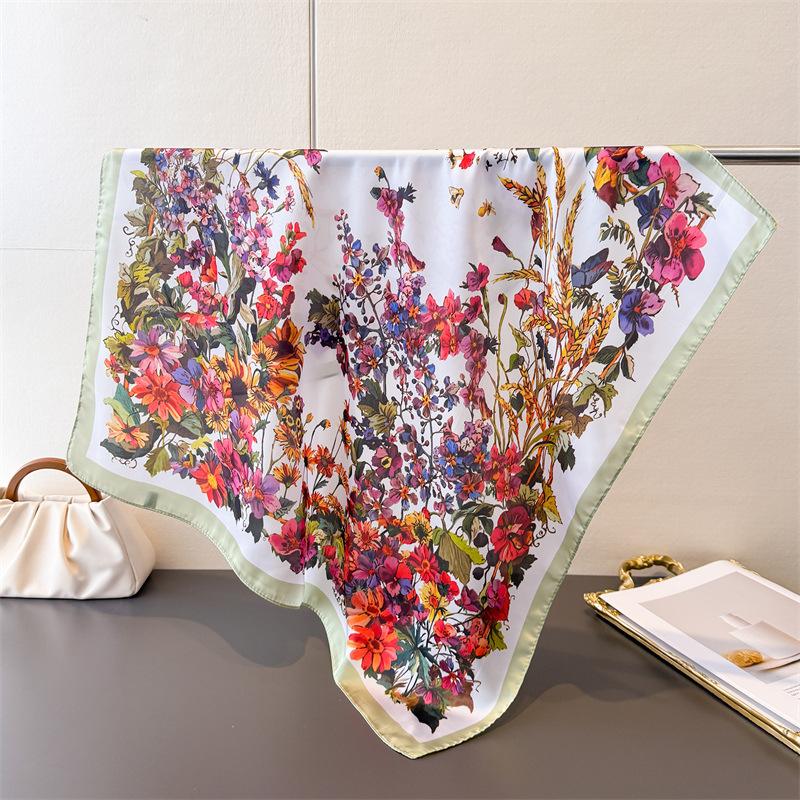 Luxury Floral Print Designer 70Cm Square Silk Women s Scarf Spring Summer Satin Scarves Shawl Headband Bandana Hijab Wrap 70x70cm
Luxury Floral Print Designer 70Cm Square Silk Women s Scarf Spring Summer Satin Scarves Shawl Headband Bandana Hijab Wrap 70x70cm