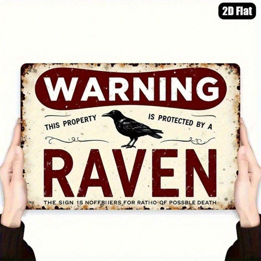 Vintage Warning Crow Red Black Aluminum Metal Wall Poster for Cafe
Vintage Warning Crow Red Black Aluminum Metal Wall Poster for Cafe