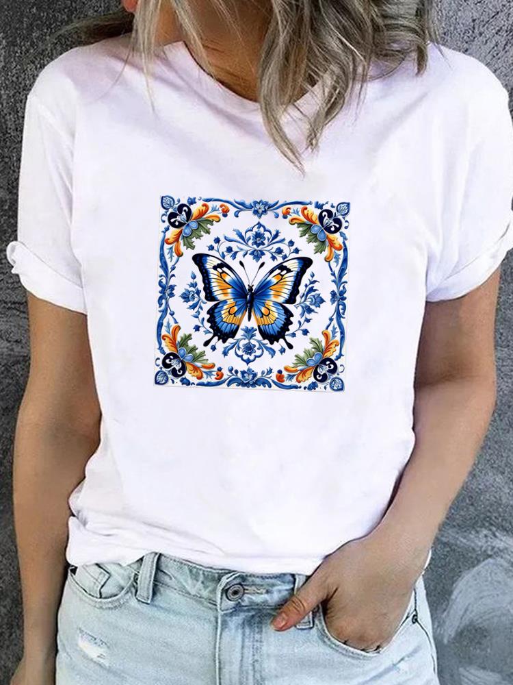 (Asian Size) butterfly flower Short Sleeve T-shirts Printed Clothing Lady Female Top Casual T Shirt Fashion Women Graphic Tee S
(Asian Size) butterfly flower Short Sleeve T-shirts Printed Clothing Lady Female Top Casual T Shirt Fashion Women Graphic Tee S