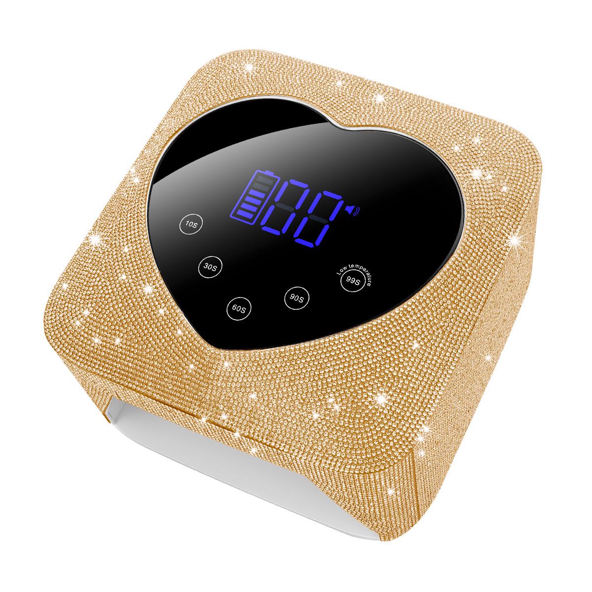 Беспроводная лампа для фототерапии ногтей со стразами и литиевой батареей - Сушилка для ногтей с бриллиантовым дизайном
Беспроводная лампа для фототерапии ногтей со стразами и литиевой батареей - Сушилка для ногтей с бриллиантовым дизайном