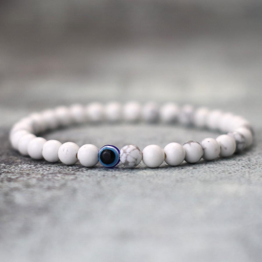 Simple Style 6mm Stone Bracelet For Men Turkey Evil Eyes Braclet White Blue Red Howlite Beaded Braslet Meditation Healing Joias
Simple Style 6mm Stone Bracelet For Men Turkey Evil Eyes Braclet White Blue Red Howlite Beaded Braslet Meditation Healing Joias