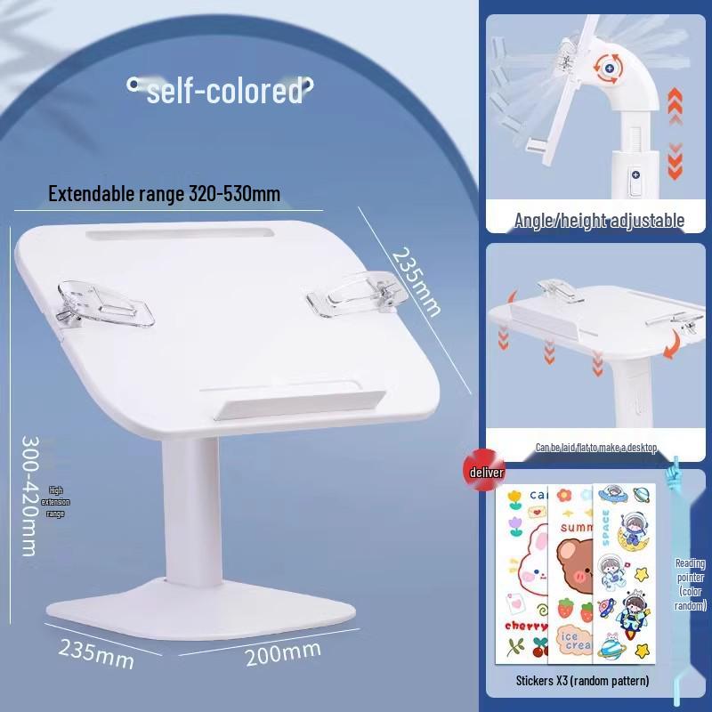 Children s Adjustable Reading Stand with Light - Retractable Floor Bookshelf and Desktop Book Holder
Children s Adjustable Reading Stand with Light - Retractable Floor Bookshelf and Desktop Book Holder