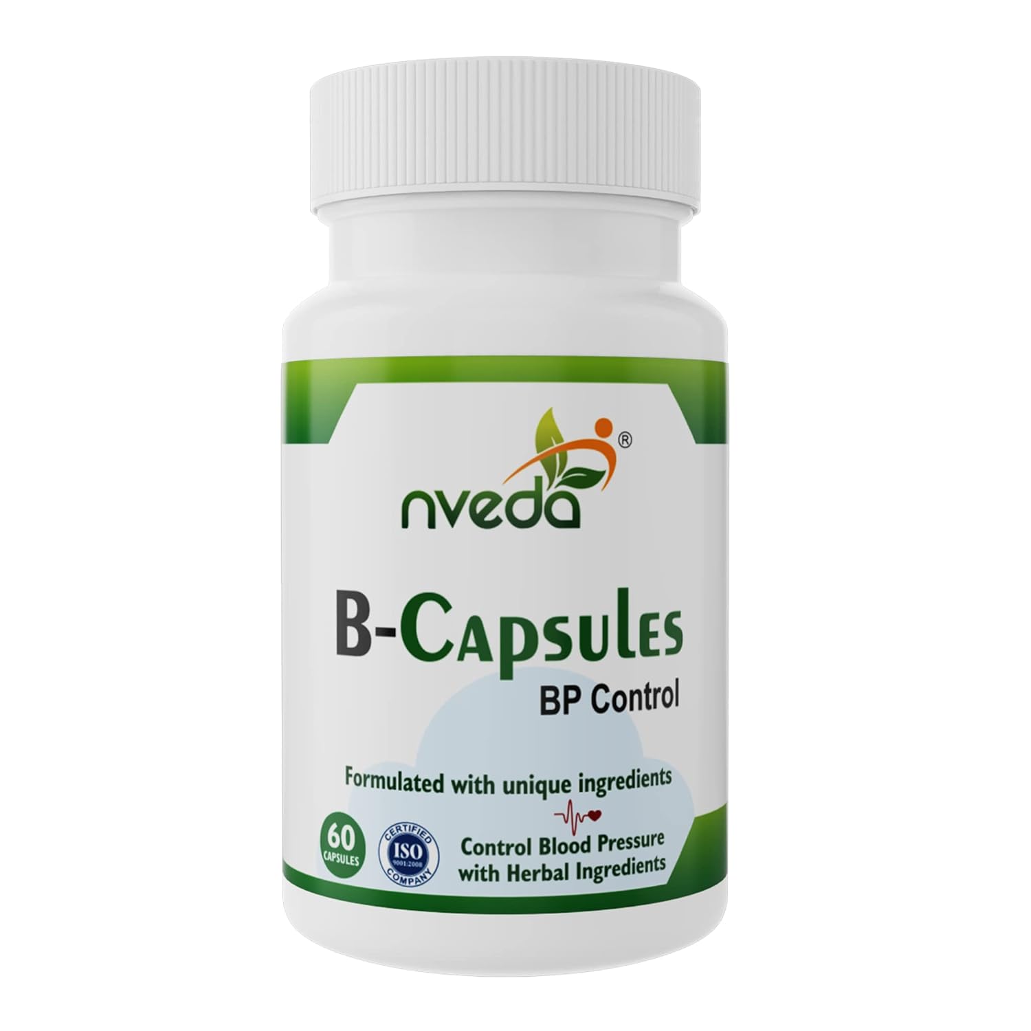 Nveda B Ayurvedic Capsules for BP Support 60 Veg Capsules Heart Health Stress Relief
Nveda B Ayurvedic Capsules for BP Support 60 Veg Capsules Heart Health Stress Relief