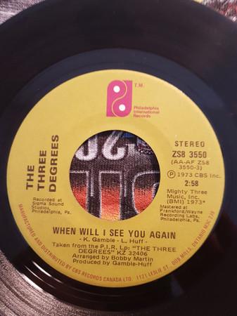 7inch Record THREE DEGREES - When Will I See You Again ZS83550 Philadelphia In 1973 Canada Soul/Funk Used
7inch Record THREE DEGREES - When Will I See You Again ZS83550 Philadelphia In 1973 Canada Soul/Funk Used
