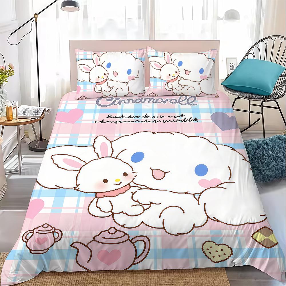 C-CinnamorollES Cute Duvet Cover Set Home Style Bedding Soft Laundry Cotton Bed 3 Piece Set Student Dormitory Gift 135x200cm
C-CinnamorollES Cute Duvet Cover Set Home Style Bedding Soft Laundry Cotton Bed 3 Piece Set Student Dormitory Gift 135x200cm