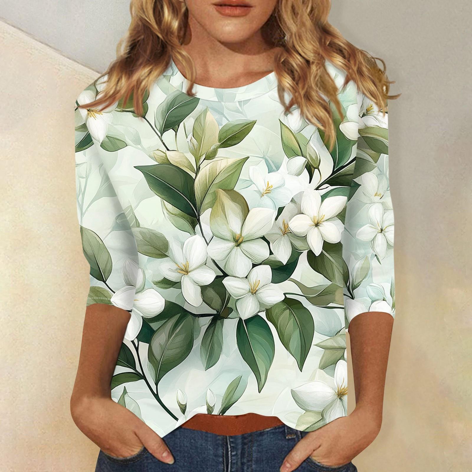 Женский цветочный и повседневный топ с рукавами три четверти и воротником с цветочным принтом M
Женский цветочный и повседневный топ с рукавами три четверти и воротником с цветочным принтом M