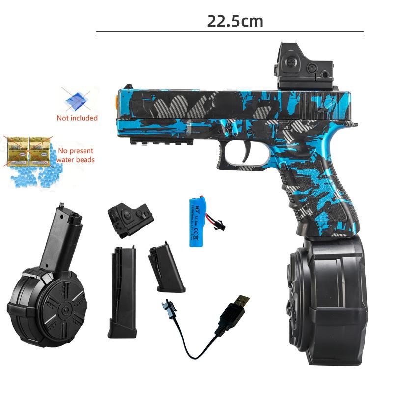 Игрушечный пистолет с гелевым шариком G17, многоцветный, опциональный, ручной, все в одном, подходит для интерактивного подарка на Новый год, игра, та же модель
Игрушечный пистолет с гелевым шариком G17, многоцветный, опциональный, ручной, все в одном, подходит для интерактивного подарка на Новый год, игра, та же модель