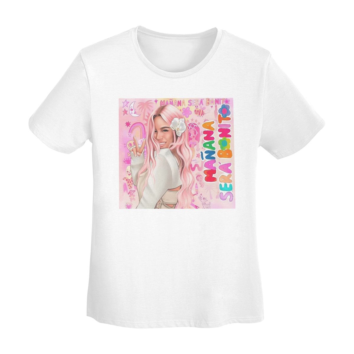 Karol G Happy Valentines Day TShirt Women Short Sleeve T Shirts Round Neck Streetwear Cotton Summer Tees Streetwear S
Karol G Happy Valentines Day TShirt Women Short Sleeve T Shirts Round Neck Streetwear Cotton Summer Tees Streetwear S