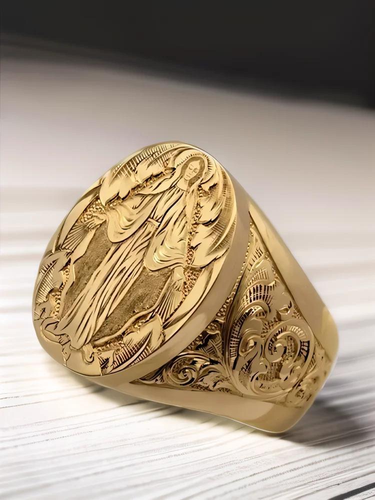 Virgin Mary Blessing Hand Emblem Ring 6
Virgin Mary Blessing Hand Emblem Ring 6