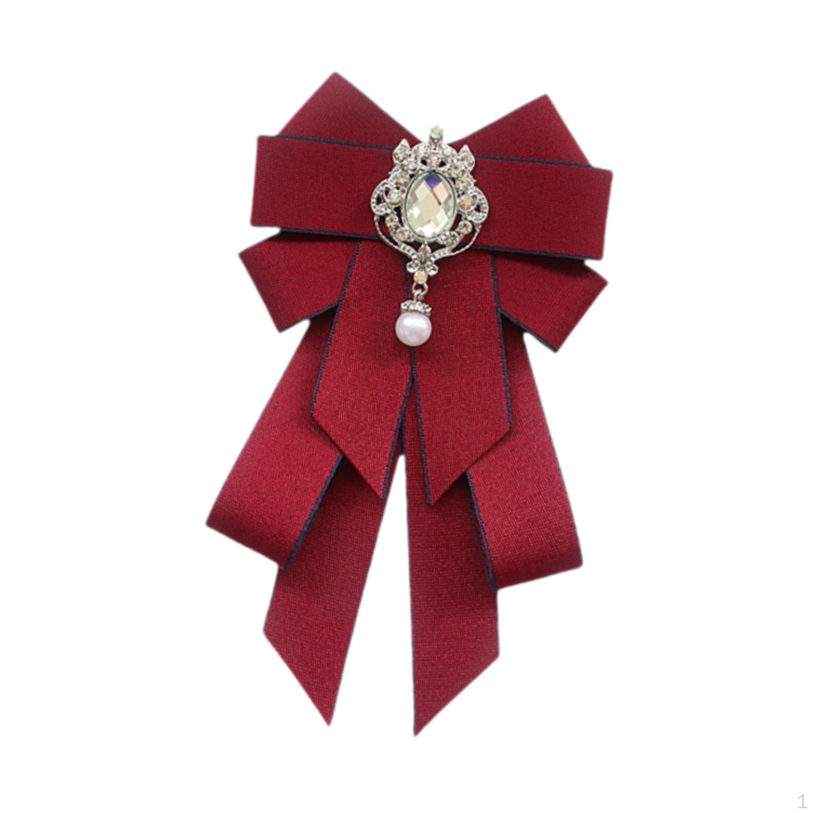 Bow Tie Ribbon Brooch Bowknot Shirt Pre Tied Pin Trendy Necktie for Suit
Bow Tie Ribbon Brooch Bowknot Shirt Pre Tied Pin Trendy Necktie for Suit