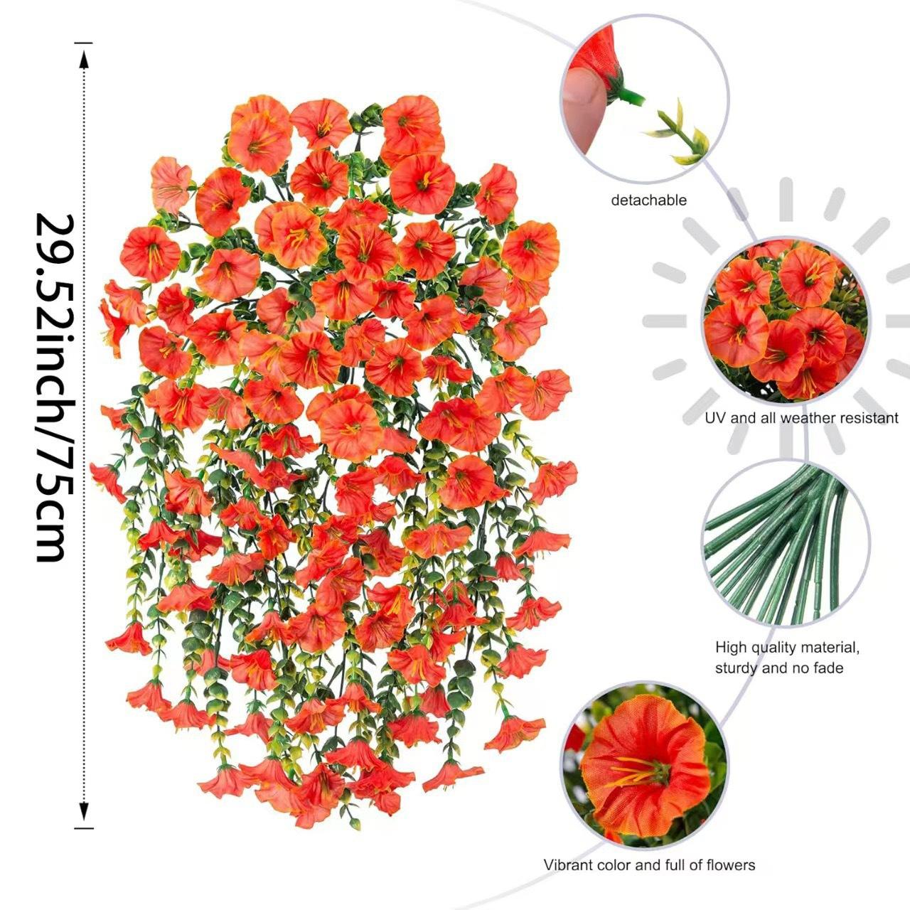 Искусственное зеленое растение, имитация, 5-ветвей эвкалиптовая ротанговая лиана, ипомея, ипомея, искусственный цветок, настенное украшение, для внутреннего и наружного использования
Искусственное зеленое растение, имитация, 5-ветвей эвкалиптовая ротанговая лиана, ипомея, ипомея, искусственный цветок, настенное украшение, для внутреннего и наружного использования