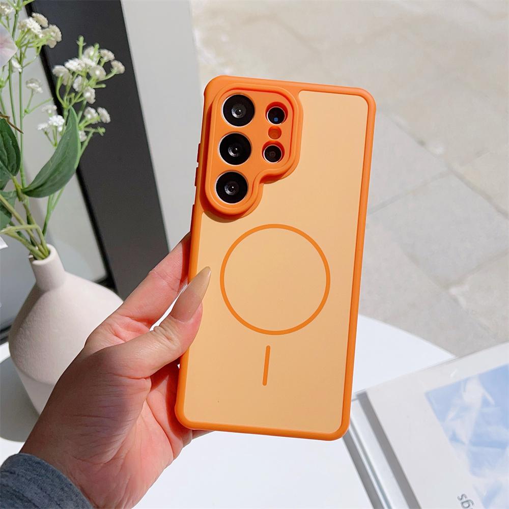 Matte Soft For MagSafe Phone Case for Samsung Galaxy S26 Plus + S25 S24 S23 Ultra Magnetic Wireless Charging Shockproof Cover Galaxy S26 помаранчевий
Matte Soft For MagSafe Phone Case for Samsung Galaxy S26 Plus + S25 S24 S23 Ultra Magnetic Wireless Charging Shockproof Cover Galaxy S26 помаранчевий