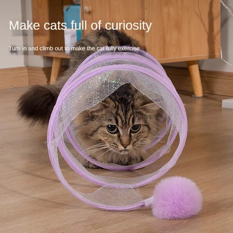1 Pcs Cat Tunnel Toy Foldable Storage S-shaped Cat Tunnel Rolling Dragon Feather Mouse Fun Cat Toy Pet Accessories Interactive
1 Pcs Cat Tunnel Toy Foldable Storage S-shaped Cat Tunnel Rolling Dragon Feather Mouse Fun Cat Toy Pet Accessories Interactive