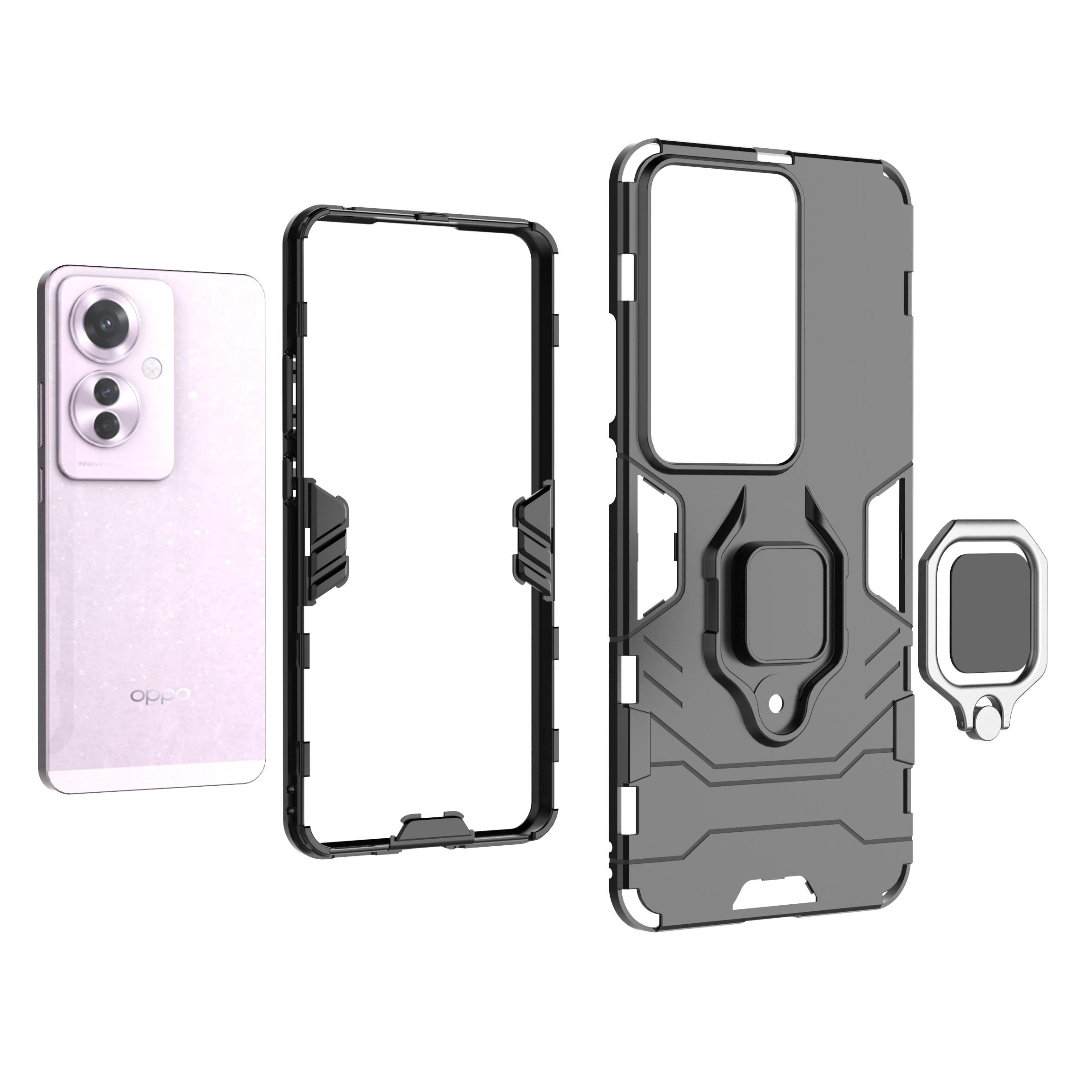 For Oppo Reno11 F 5G Case PC+TPU Dual Layer Hybrid Phone Cover with Ring Holder Blue
For Oppo Reno11 F 5G Case PC+TPU Dual Layer Hybrid Phone Cover with Ring Holder Blue