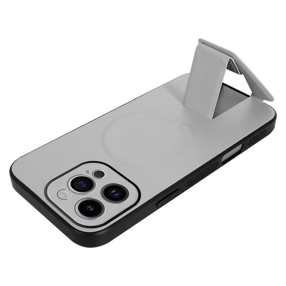 For iPhone 15 Pro Max Case Compatible with MagSafe Kickstand PC+TPU+PU Phone Cover White
For iPhone 15 Pro Max Case Compatible with MagSafe Kickstand PC+TPU+PU Phone Cover White