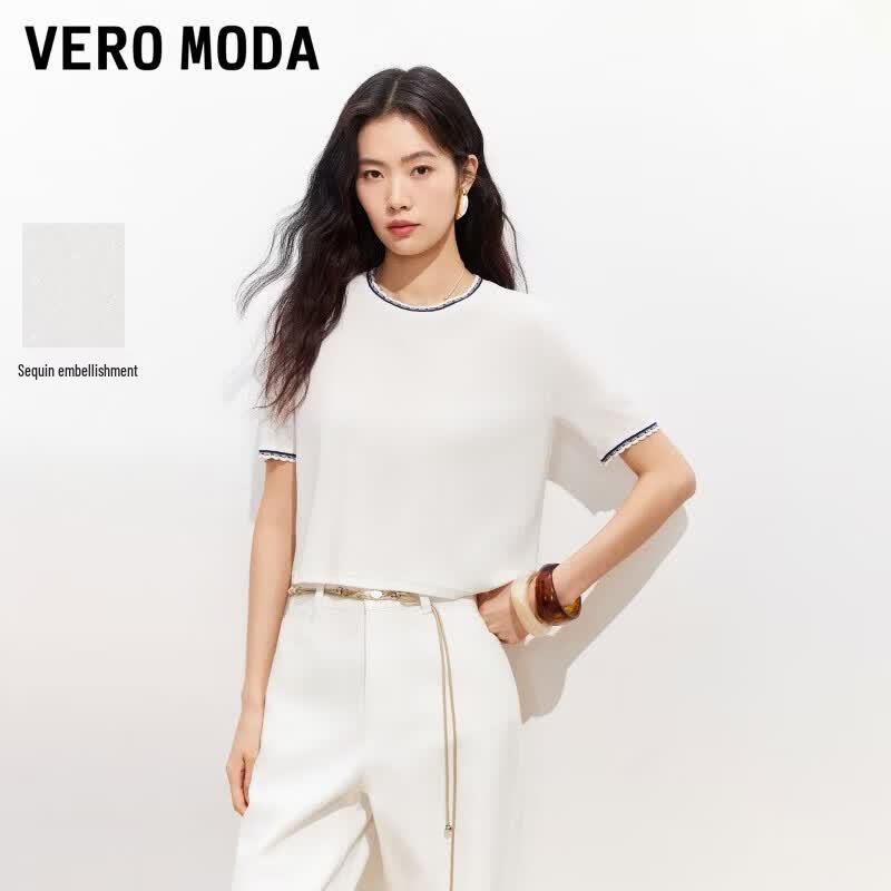 VEROMODA 2026 Summer Sequin Ruffle-Trim Knit Top M
VEROMODA 2026 Summer Sequin Ruffle-Trim Knit Top M