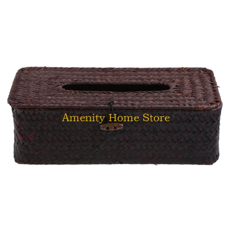 F26C Woven Rattan Rectangular Tissue Box Cover Vintage Paper Towel Storage Holder for Facial Tissue Napkin Dispenser Container шоколадный
F26C Woven Rattan Rectangular Tissue Box Cover Vintage Paper Towel Storage Holder for Facial Tissue Napkin Dispenser Container шоколадный