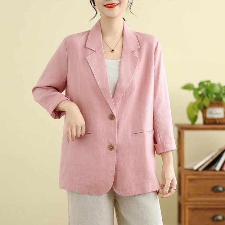 New Plus Size Vintage Jacket Spring Summer Women Coat Casual Loose Tops Basic Solid Tees 2XL
New Plus Size Vintage Jacket Spring Summer Women Coat Casual Loose Tops Basic Solid Tees 2XL