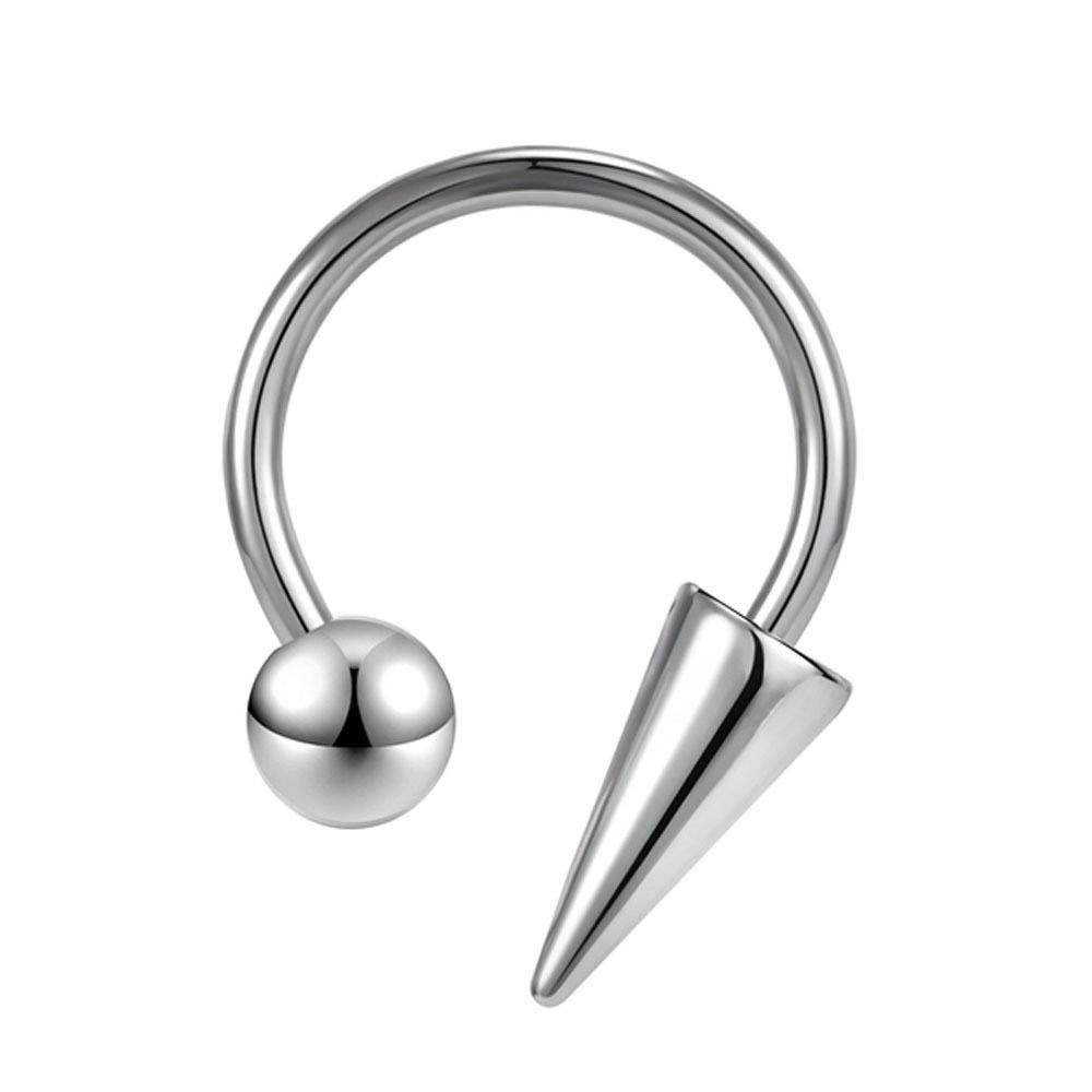 Stainless Steel Spike Septum Lip & Nose Ring Horseshoe Ear Cartilage Jewelry 1.2mm*8mm*3mm*3mm/6
Stainless Steel Spike Septum Lip & Nose Ring Horseshoe Ear Cartilage Jewelry 1.2mm*8mm*3mm*3mm/6