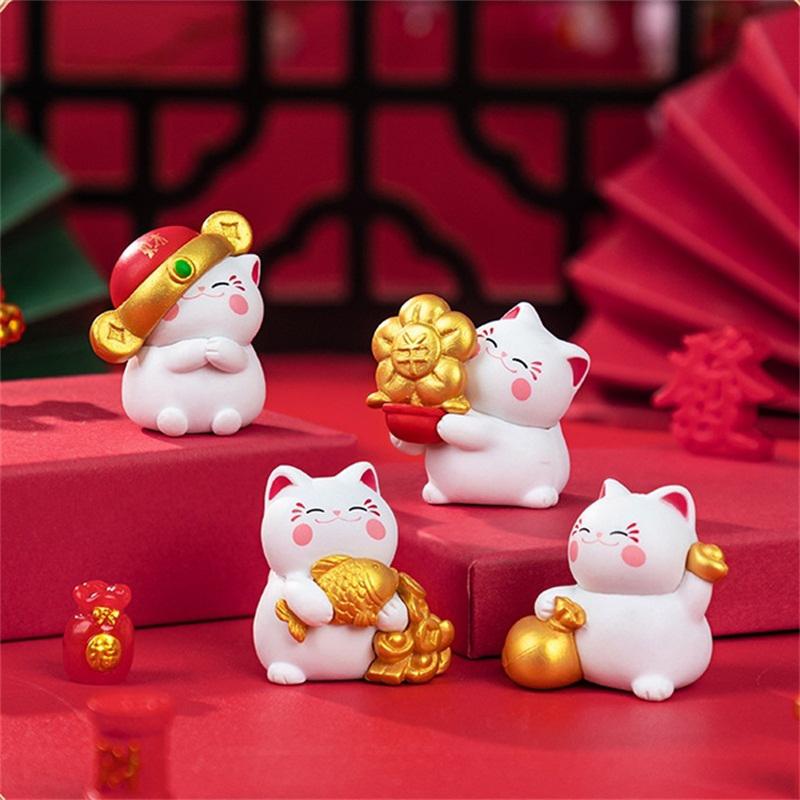 4Pcs Home Desktop Decor Mini Lucky Cat Ornament Cartoon Fortune Kitten Figurine Micro Landscape Car Interior
4Pcs Home Desktop Decor Mini Lucky Cat Ornament Cartoon Fortune Kitten Figurine Micro Landscape Car Interior