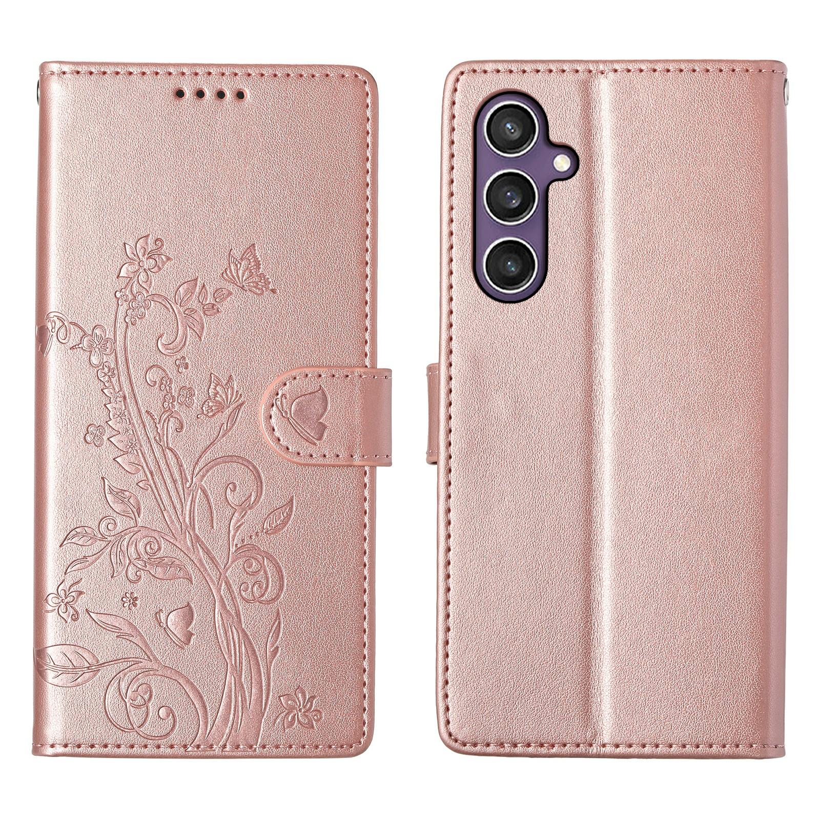 For Samsung Galaxy S25 Wallet Case Butterfly Floral Imprint PU Leather Phone Cover with Wrist Strap B
For Samsung Galaxy S25 Wallet Case Butterfly Floral Imprint PU Leather Phone Cover with Wrist Strap B