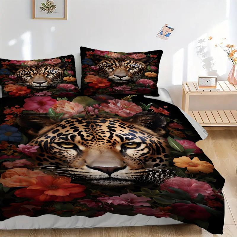 3pcs Leopard Floral Print Duvet Cover Set, Soft Comfortable Duvet Cover,Guest Room (1*Duvet Cover + 2*Pillowcase, Without Core) yy251104107 135x200cm
3pcs Leopard Floral Print Duvet Cover Set, Soft Comfortable Duvet Cover,Guest Room (1*Duvet Cover + 2*Pillowcase, Without Core) yy251104107 135x200cm