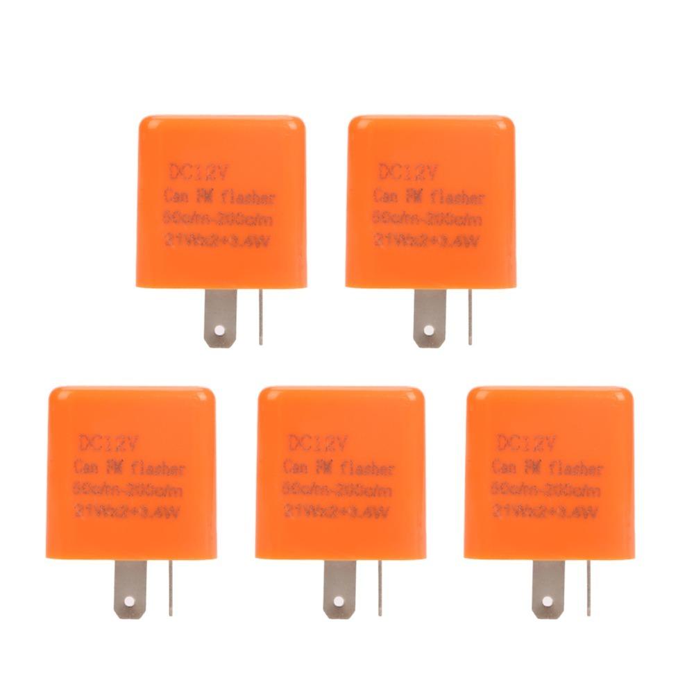 5Pcs 2 Pin LED Flasher Relay DC 12V Turn Signal Indicator Car LED Turn Light
5Pcs 2 Pin LED Flasher Relay DC 12V Turn Signal Indicator Car LED Turn Light