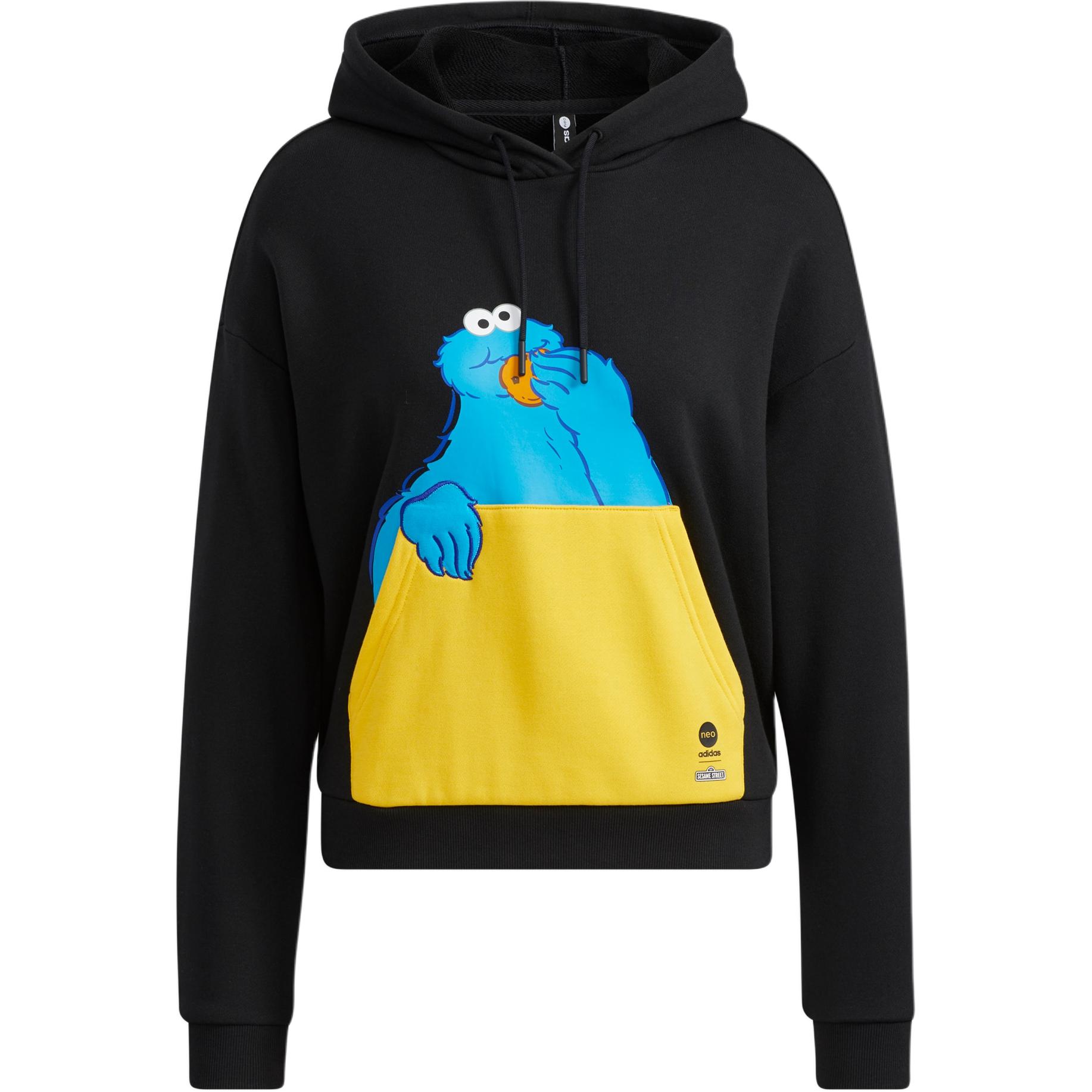 Женская толстовка с капюшоном Adidas Neo X «Улица Сезам» с мультяшным рисунком, черная HD7280 M
Женская толстовка с капюшоном Adidas Neo X «Улица Сезам» с мультяшным рисунком, черная HD7280 M