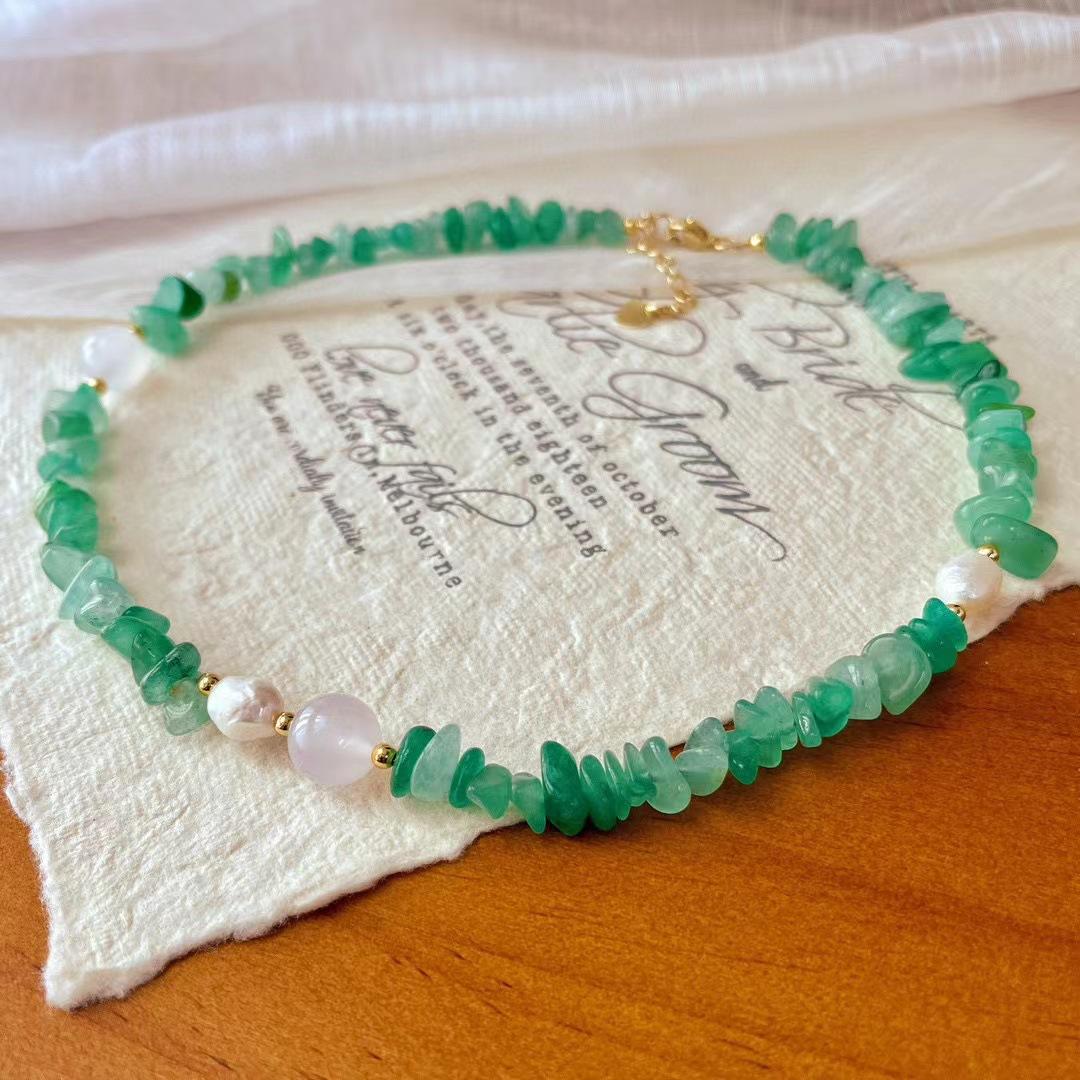 Vintage Natural Dongling Jade Freshwater Baroque Pearl Gypsy Collarbone Chain Necklace Necklace
Vintage Natural Dongling Jade Freshwater Baroque Pearl Gypsy Collarbone Chain Necklace Necklace