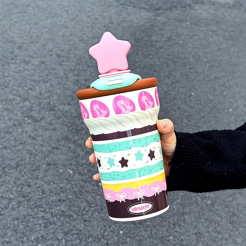 New Exquisite Creative Star Pattern Ceramic Liner Vacuum Cup 760ML Large Capacity Straw Tumbler Ice Blast Mug for Home Daily Use 760ml
New Exquisite Creative Star Pattern Ceramic Liner Vacuum Cup 760ML Large Capacity Straw Tumbler Ice Blast Mug for Home Daily Use 760ml