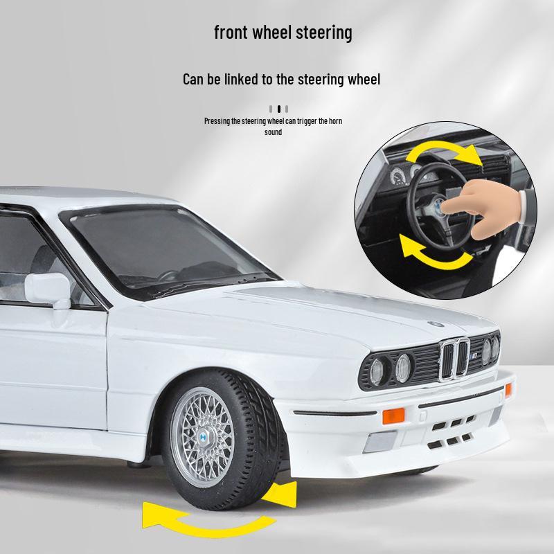Jinlifang 1901-440 BMW M3 E30 1988 Alloy Car Model with Sound and Light Features чёрный
Jinlifang 1901-440 BMW M3 E30 1988 Alloy Car Model with Sound and Light Features чёрный