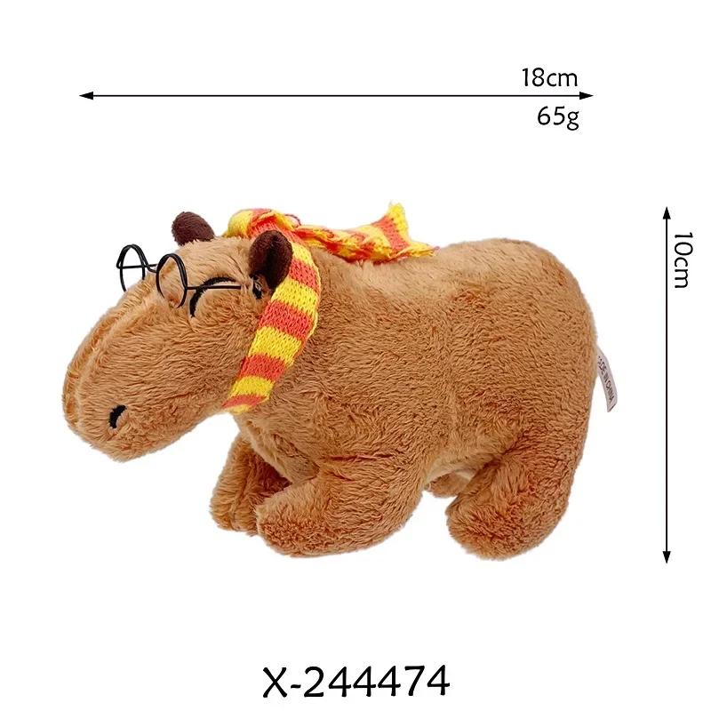 18cm Capybara Plush Toy Simulation Backpack Capibara Stuffed Animals Papa Hand Circle Ring Small size Pendant
18cm Capybara Plush Toy Simulation Backpack Capibara Stuffed Animals Papa Hand Circle Ring Small size Pendant